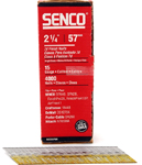 Senco 2-1/4" 15 Gauge 34 Degree Angled Strip Finish Nails Bright Basic Finish - 4000 Count
