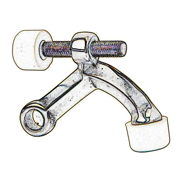 Ives by Schlage Satin Brass (US4) Solid Brass Hinge Pin Door Stop 70