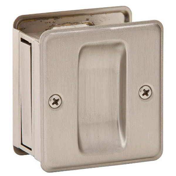 Ives by Schlage Satin Nickel (619) Passage Sliding Pocket Door Pull 990