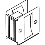 Trimco Satin Chrome (626) Passage Sliding Pocket Door Pull - 990A5