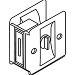 Trimco Satin Chrome (626) Privacy Sliding Pocket Door Lock - 991A5