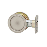 Kwikset Antique Nickel Passage Round Pocket Door Lock