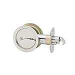 Kwikset Satin Chrome Privacy Round Pocket Door Lock