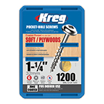 Kreg 1-1/4" Coarse Screws 1,000 Count - #SML-C125