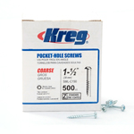 Kreg 1-1/2" Coarse Screws 500 Count - #SML-C150