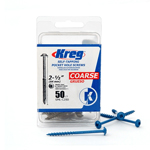 Kreg 2-1/2" Coarse Screws 50 Count - #SML-C250