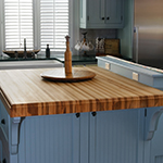 Hickory Butcher Block Island