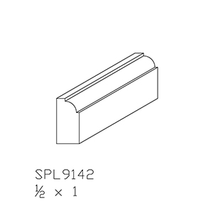 1/2&quot; x 1&quot; Hard Maple Custom Scribe Moulding - SPL9142