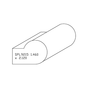 1.460&quot; x 2.120&quot; Custom White Oak Miscellaneous Moulding - SPL9215