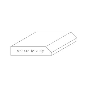 3/4&quot; x 3-1/2&quot; CHERRY CUSTOM CASING - SPECIAL ORDER, NON-RETURNABLE
