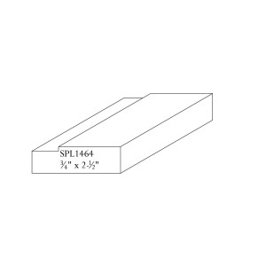 3/4&quot; x 2-1/2&quot; CHERRY CUSTOM CASING - SPECIAL ORDER, NON-RETURNABLE