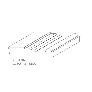 0.795&quot; x 3.65&quot; CHERRY CUSTOM Chair Rail - SPECIAL ORDER, NON-RETURNABLE
