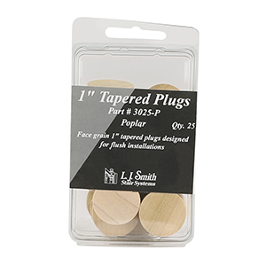 L.J. Smith 1&quot; Tapered Plugs 25 Pack