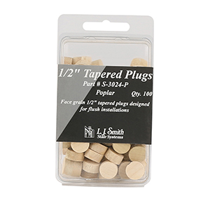 L.J. Smith 1/2&quot; Tapered Plugs 100 Pack