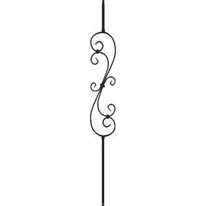 1/2&quot; x 44&quot; Hollow Iron Baluster in Oil Rubbed Bronze