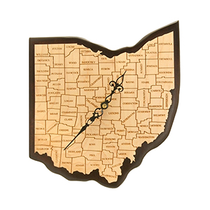 9&quot; State of Ohio County Clock