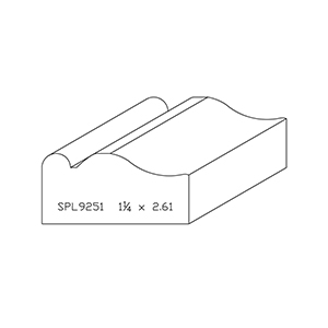 1-1/4&quot; x 2.610&quot; White Oak Custom Brick Moulding - SPL9251