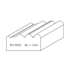1-1/4&quot; x 2.600&quot; Quarter Sawn White Oak Custom Brick Moulding - SPL9253