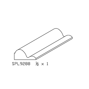 1/2&quot; x 1&quot; Custom Hard Maple Miscellaneous Moulding - SPL9288