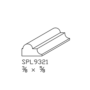 3/8&quot; x 5/8&quot; Hard Maple Custom Shoe Moulding - SPL9321