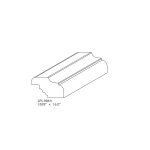 1.028&quot; x 1.611&quot; CHERRY CUSTOM Miscellaneous Moulding - SPECIAL ORDER, NON-RETURNABLE