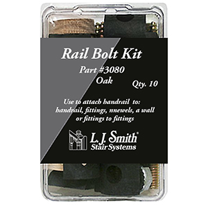 L.J. Smith Rail &amp; Bolt Kit - 10 Pack