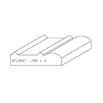 0.785" x 3" F/J Primed Poplar Custom Casing - SPL9407