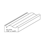 0.758" x 1-5/8" Hickory Custom Miscellaneous Moulding - SPL9780