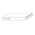 3/4" x 5.813" Hard Maple Custom Lap Siding - SPL9811