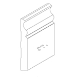 11/16" x 5" F/J Primed Poplar Custom Baseboard - SPL2116