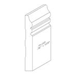 0.700" x 5-1/4" F/J Primed Poplar Custom Baseboard - SPL2189