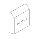 3/4" x 3" F/J Primed Poplar Custom Baseboard - SPL254