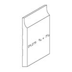3/4" x 7-1/2" F/J Primed Poplar Custom Baseboard - SPL279